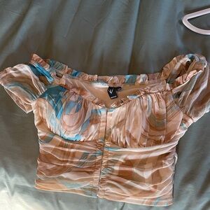 Vibrant Women's Off-Shoulder Top